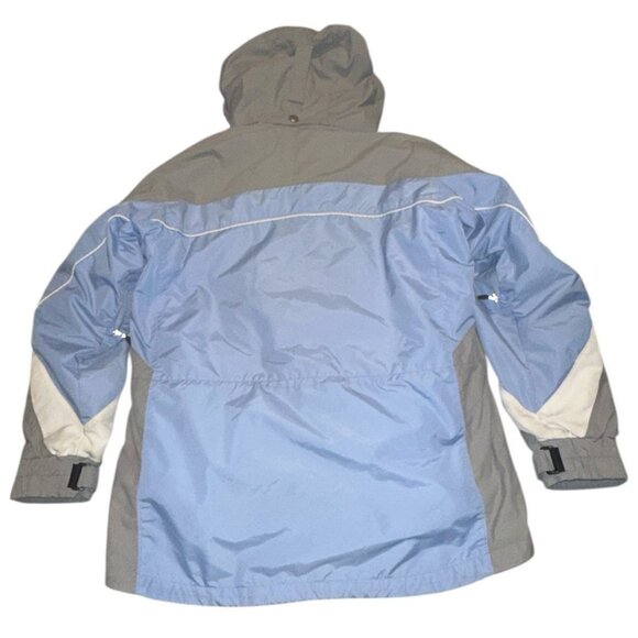 Columbia Challenge Series Jacket Womens Sz Large Blue & Gray w/ Inner Fleece Y2K - Picture 3 of 16